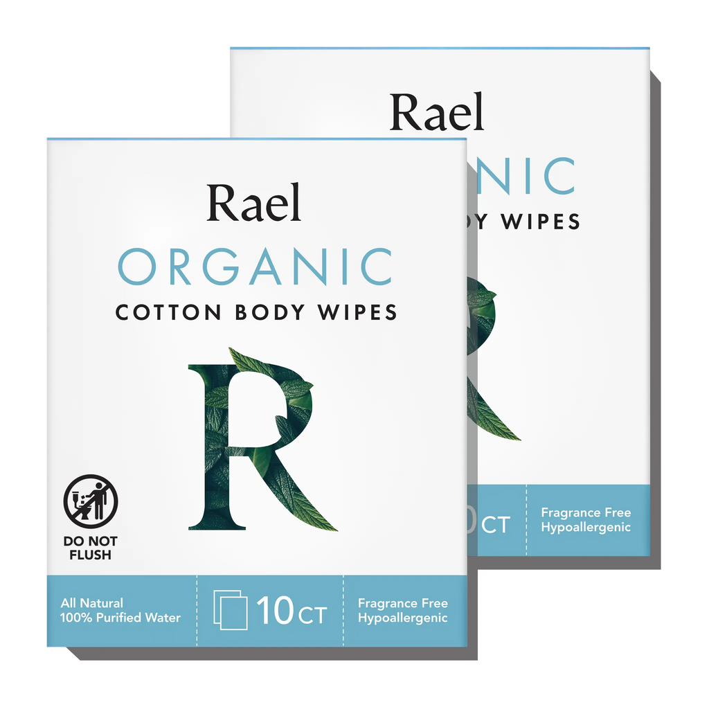 Organic Cotton Body Wipes - 2 Pack