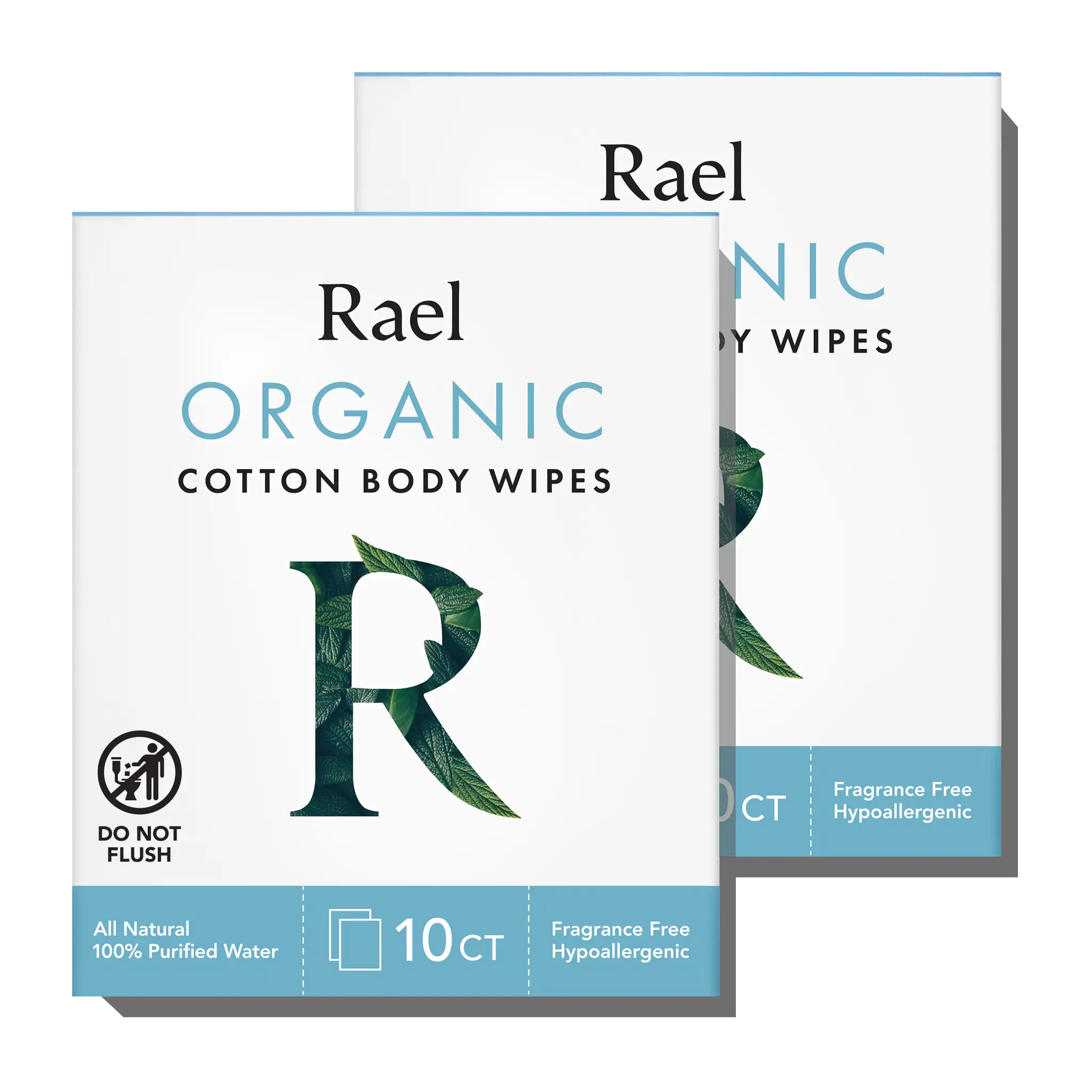 Organic Cotton Body Wipes - 2 Pack