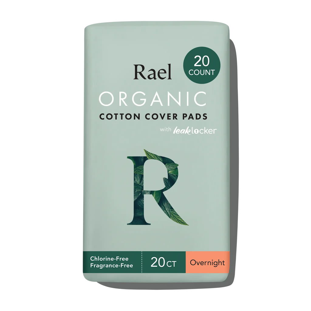 Overnight Organic Cotton Cover Pads With Wings
