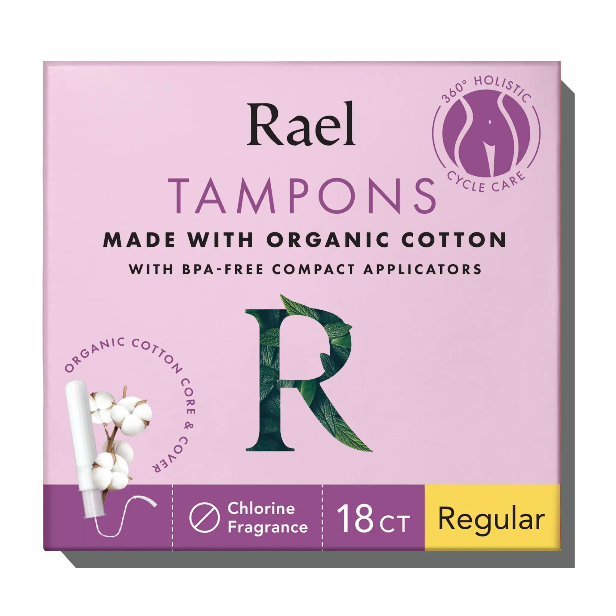 Regular Compact Tampons Made With Organic Cotton