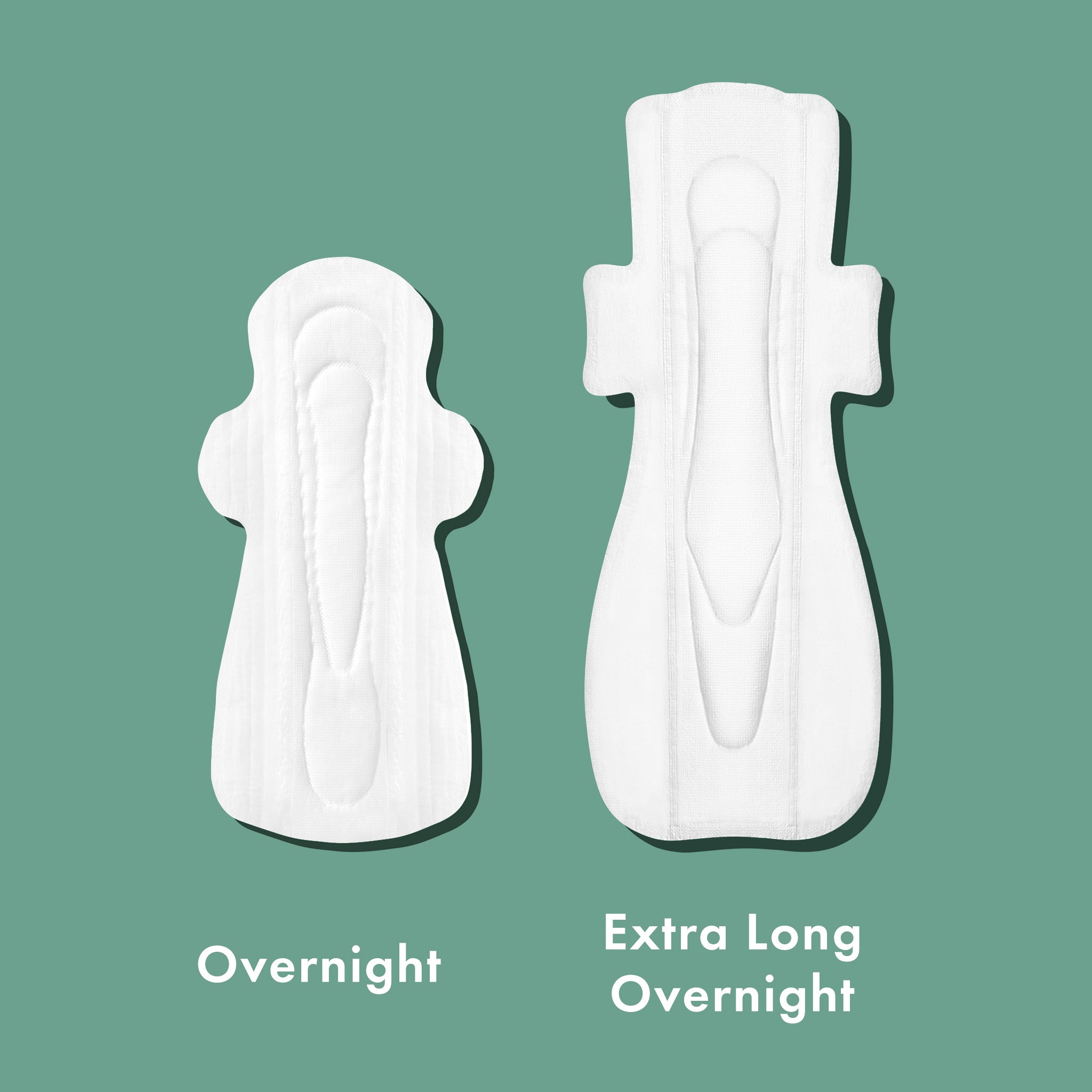 Overnight Organic Cotton Cover Pads With Wings