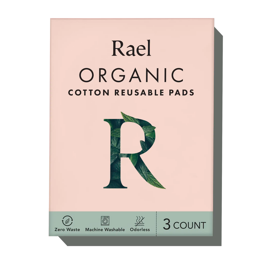 Organic Cotton Reusable Menstrual Pads - 3 Count