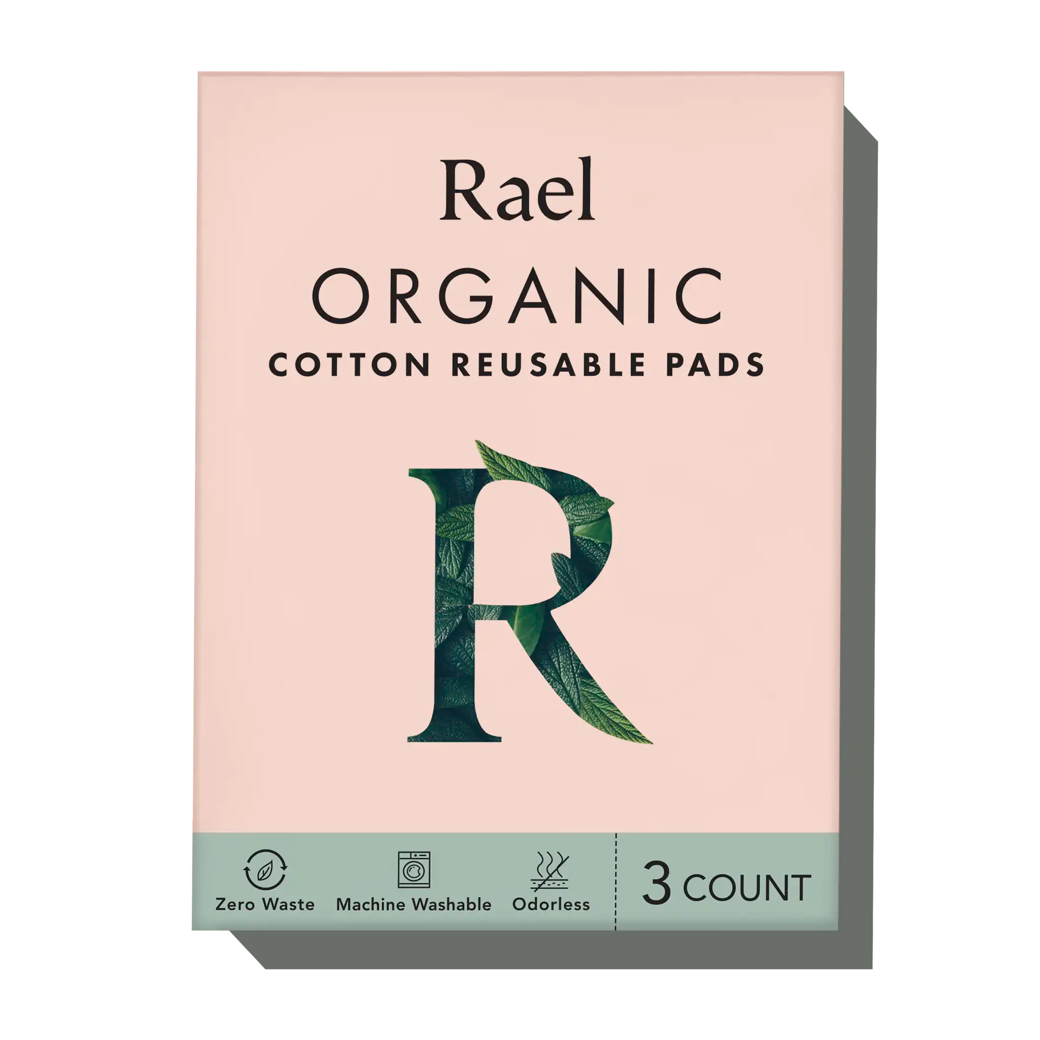 Organic Cotton Reusable Menstrual Pads - 3 Count