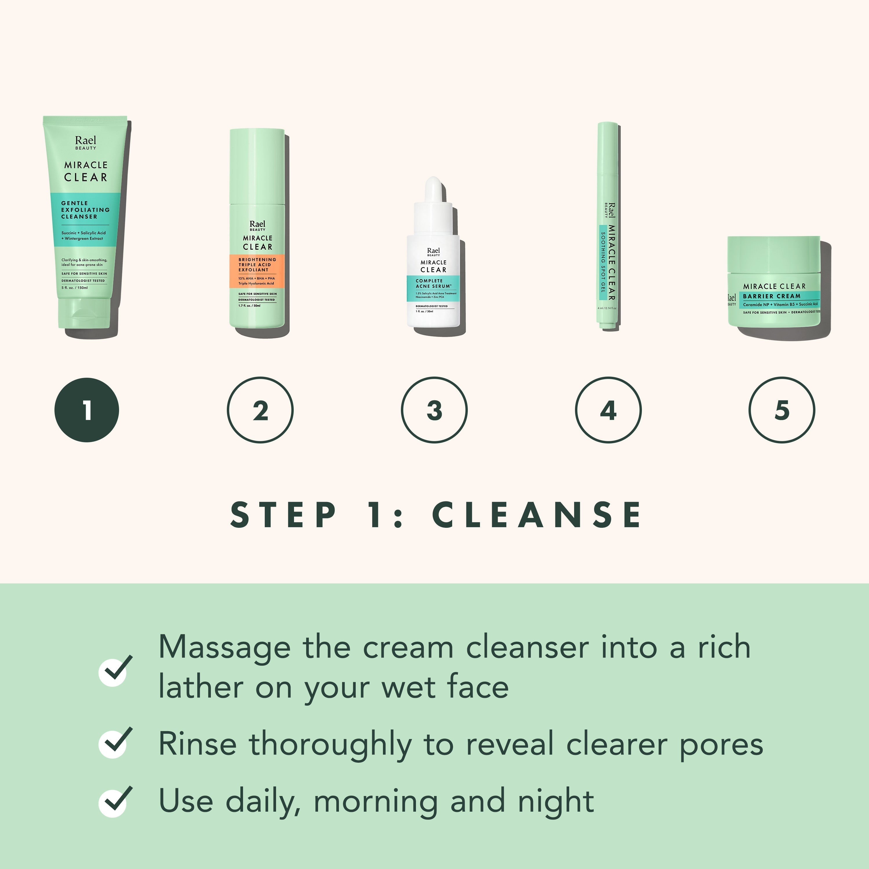 Miracle Clear Gentle Exfoliating Cleanser