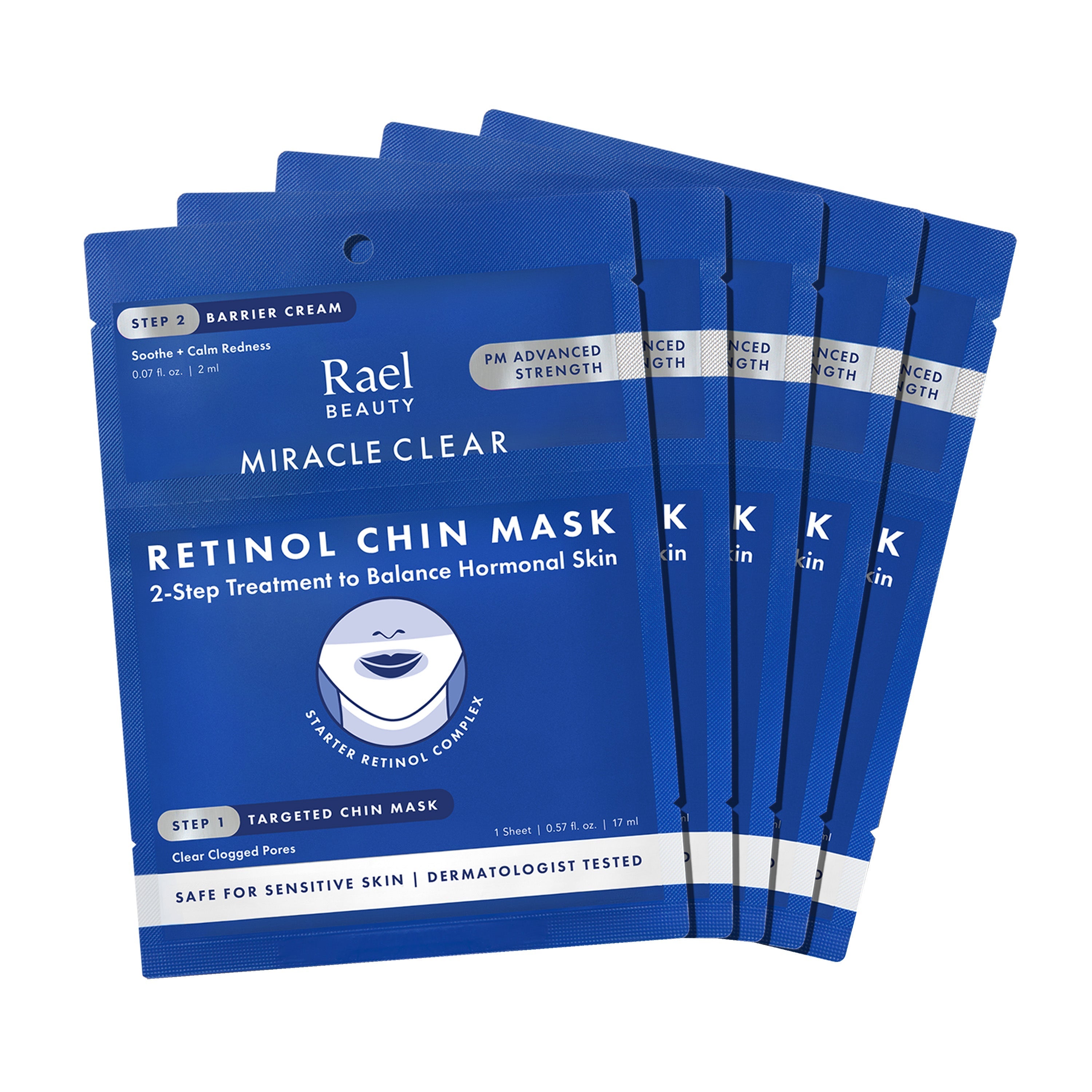 Miracle Clear Retinol Chin Mask 5-Pack Set