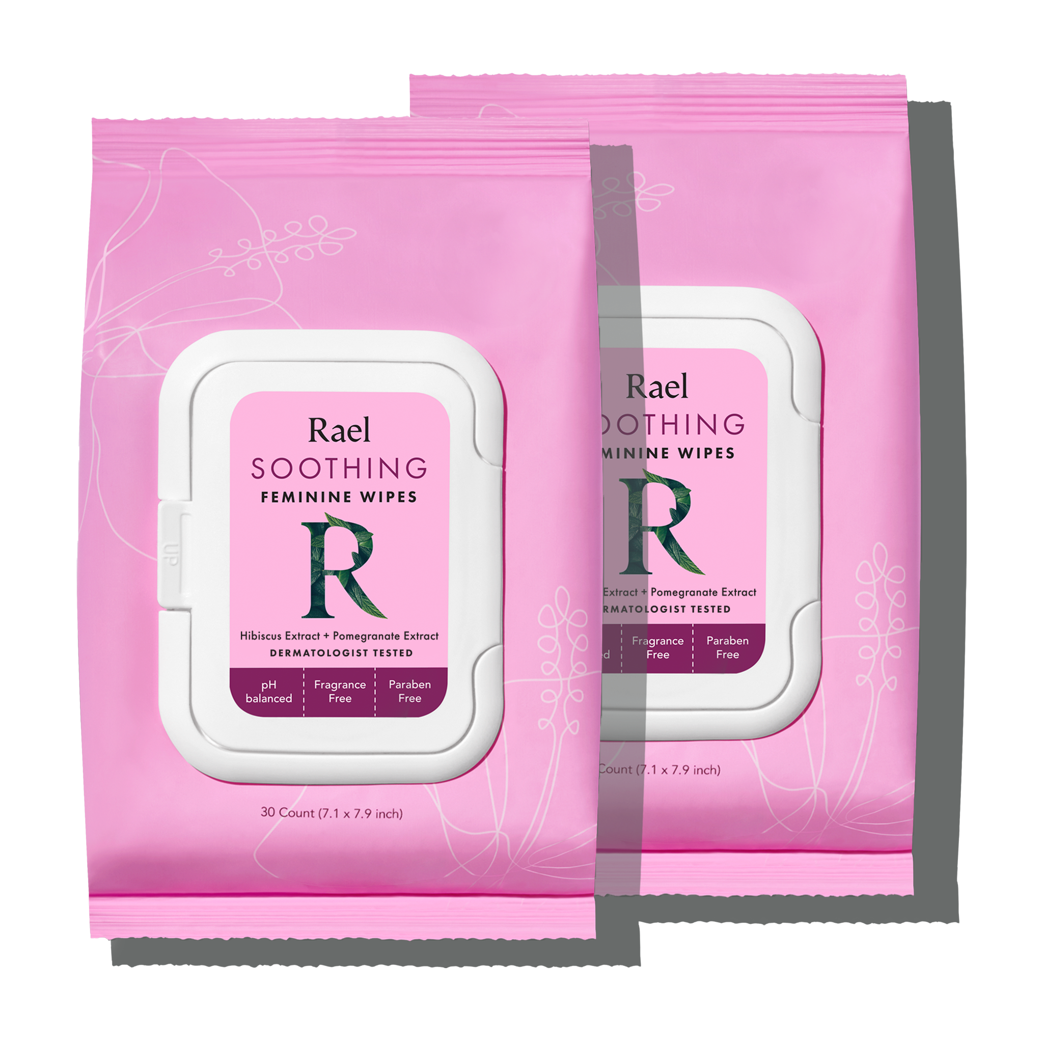 Soothing Feminine Wipes - 2 Pack