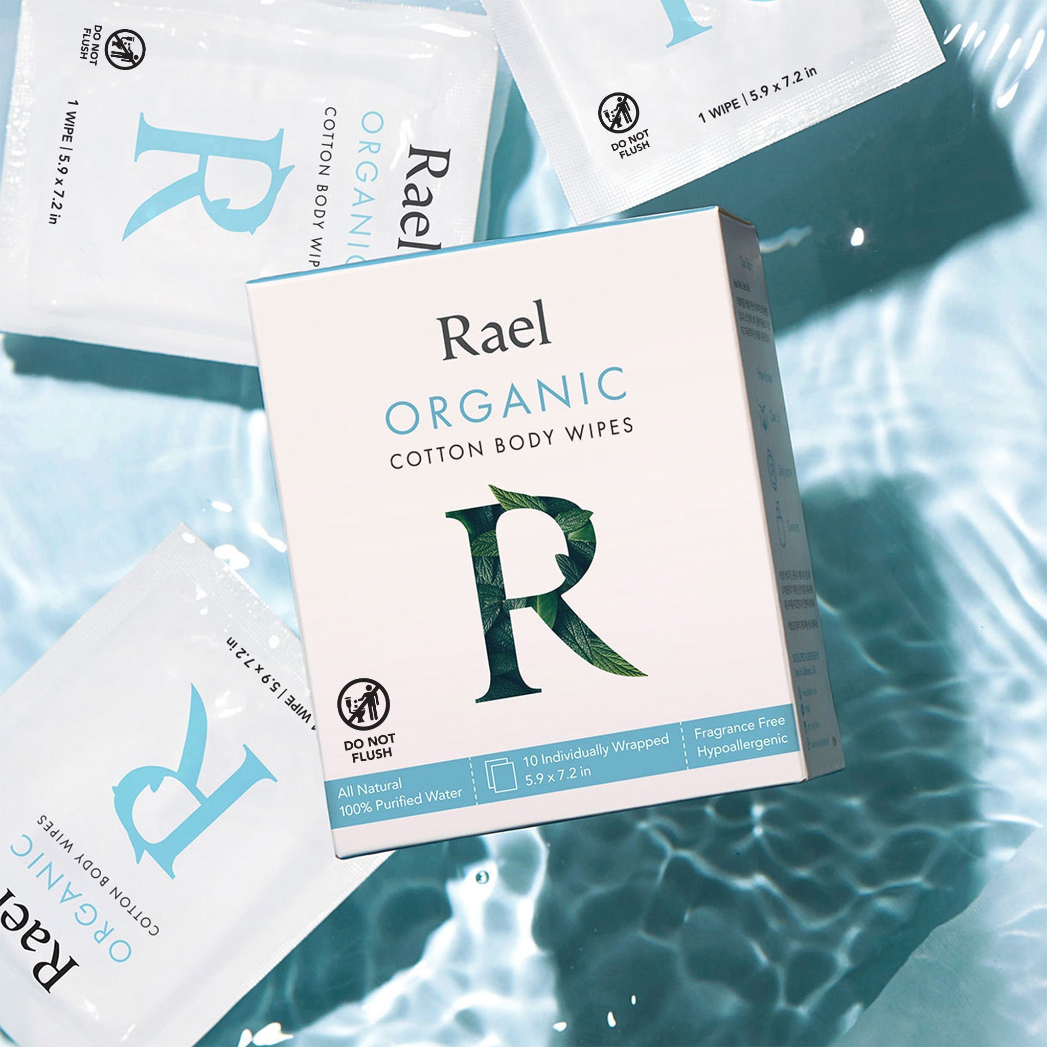 Organic Cotton Body Wipes - 2 Pack